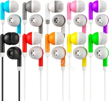 100шт ушите слушалки за еднократна употреба, Определени готини слушалки за студенти Слушалки за клас на Детска класна библиотека Mp3