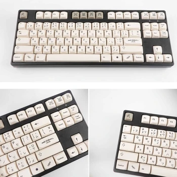 126 клавиатури капачки за сублимация коса PBT за MX механични превключватели на гейм клавиатура
