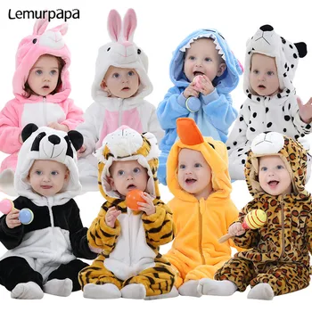 Животни, Тигри, Леопарди Кигуруми, плъзгачи за бебета, меки топли дрехи за деца, красиви тела за малки момчета и момичета, детски костюм