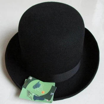Марка LIHUA, Модни Вечерни шапка-бомбе от 100% вълна фетровая шапка-мека мъжка шапка, мъжки филц шапки-дерби, мъжки шапки-косухи, мъжка шапка-купол chapeu casquette