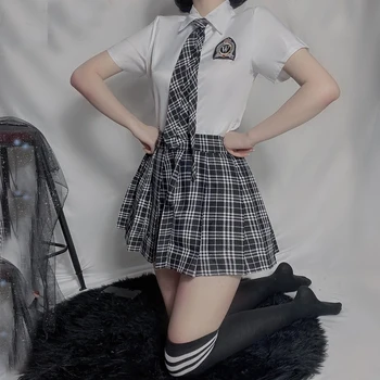 Училищни униформи JK JIMIKO, пола размер плюс, Японски секси дрешки ученички, cosplay, еротични костюми, бельо секси бельо, порно