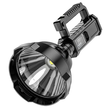 Лампа външен led преносим притежателя на фенерчето лампа высокомощный водоустойчив USB акумулаторна прожектор от силната светлина