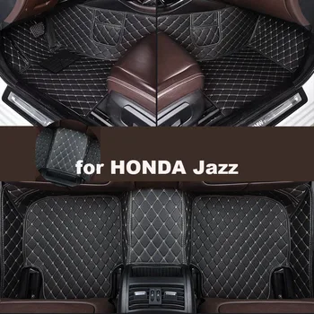 Автомобилни постелки Autohome за HONDA Jazz 2004-2018 години на освобождаването, подобрена версия, аксесоари за крака, килими
