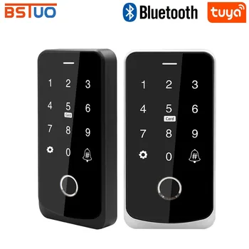 Водоустойчив NFC Bluetooth Sasha APP Клавиатура за контрол на достъпа 13,56 Mhz RFID Клавиатура Биометричен пръстов Отпечатък Тъчпад Осветление Отваряне на Врати