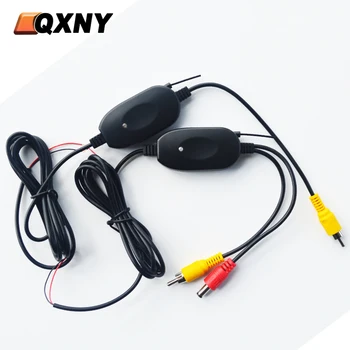 QXNY 2.4 G Безжична Автомобилна Камера за Обратно виждане Цветен RCA Видео Предавател Приемник Комплект за Мултимедиен Монитор от Резервната Камера за Задно виждане