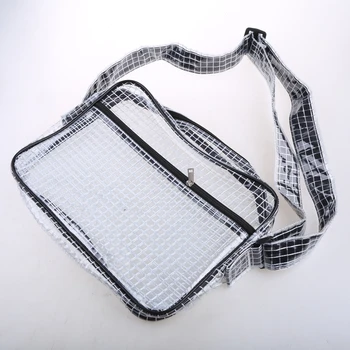 Антистатик домакински чанта за чисти помещения за полупроводникови устройства, прозрачни торбички от PVC, чанта-месинджър през рамо