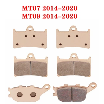 Мотоциклетни метални метални предните и задни спирачни накладки за YAMAHA MT-07 MT 07 2014-2020 MT-09 2014-2020 XSR700 ABS MTM 690-U 2016-2020