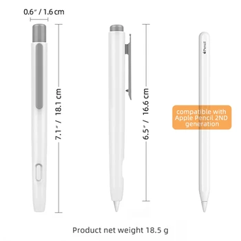 Прибиращ защитен калъф за Apple Pencil 2-ро поколение, кожен калъф за писалки, протектори за писалки, държатели за моливи, D5QC
