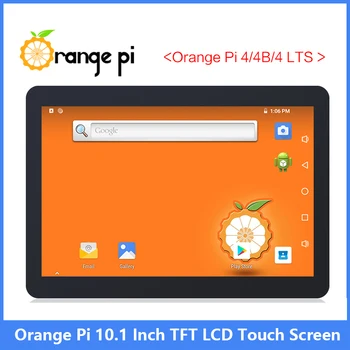 Оранжев Pi 10.1-инчов сензорен TFT LCD екран, подходящ само за платки PI4/4B/4 LTS