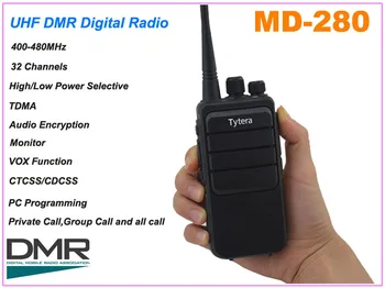 Цифрова джобно двупосочен радио TYT Tytera MD-280 UHF 400-480 Mhz DMR