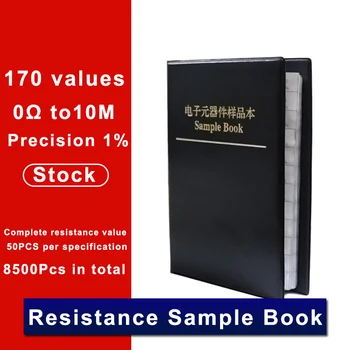 0805 Набор от микросхемных резистори SMD в диапазона от 1% FR-07 SMT 170 стойности 0R-10M Книга на проби