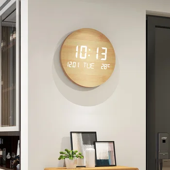 Офис в Луксозна кухня Цифров часовник на стената в скандинавски стил, Баня и Хол с часовников механизъм Слот Reloj Cocina Декорация