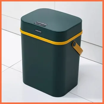 Кофа за боклук с интелигентен сензор, автоматично индукционное кошчето за боклук, боклук за кухня, баня, тоалетна, водонепроницаемое кошчето за боклук с капак