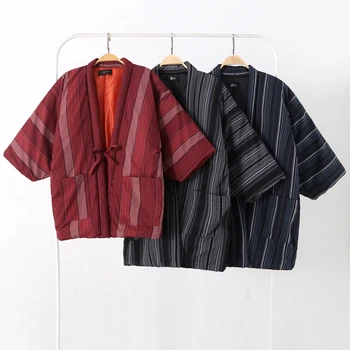 Традиционното лятно кимоно Хаори, японски костюм, японската юката, женски мъжки топ, зимни дрехи в народен стил, пижами