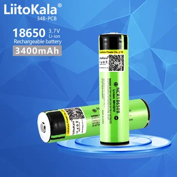 Гореща Оригиналната Защитена LiitoKala 100% Оригинална Акумулаторна батерия NCR18650B 18650 3400mah с печатна платка 3,7 В, за