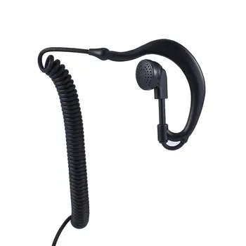 G-Образна Мека Ухото на Куката Слушалка Слушалки 3,5 мм Plug Ухото на Куката За Motorola Icom Радиопредаватели Уоки Токи Ear Bar Слушалки