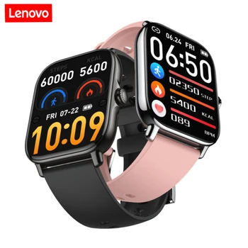 Lenovo New Bluetooth Покана фитнес-умни часовници 24 часа сърдечната Честота на кислород в кръвта времето смарт часовници IPX8 Водоустойчив спортен гривна