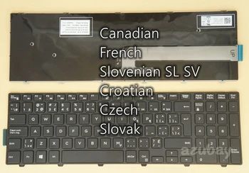 Канадската френска словенская SL SV хърватска чешко-словашка клавиатура за Dell Vostro 3546 3561 3562 3565 3568 3572 3578 3549 3558 3559
