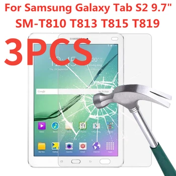 3 БР. Протектор на Екрана от Закалено Стъкло За Samsung Galaxy Tab S2 9,7 Инча SM-T810 T813 T815 T819 Защитно Фолио От Пръстови Отпечатъци