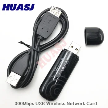 Huasj DWA-140 USB WiFi Адаптер 300 Mbps Адаптер за Безжична Мрежова Карта, 802.11 b/g/n за КОМПЮТРИ и Компютърни Аксесоари