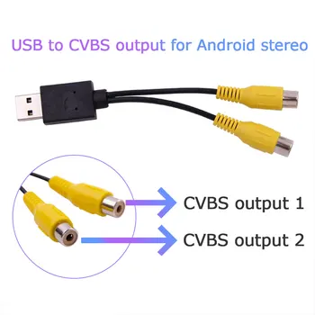 Адаптер видео изход USB CVBS RCA за свързване към телевизор, монитор, на дисплея на устройството за Android, устройствения радио, мультимедийному конкретно, видеовыходу AV