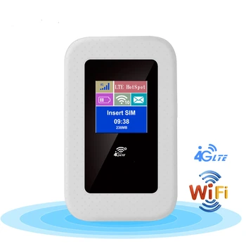 4G портативен рутер 150 Mbit/с рутер мобилна точка за достъп, Мини 4G LTE и Wi-Fi модем рутер, СИМ-карти