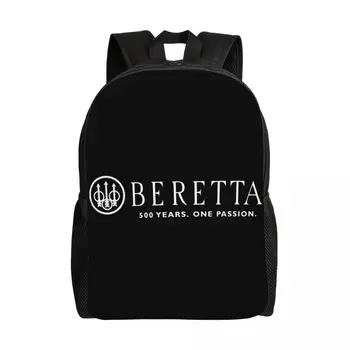 Раница за лаптоп Berettas, дамски мъжки модерна чанта за книги, за студенти, военен пистолет, подарък чанта