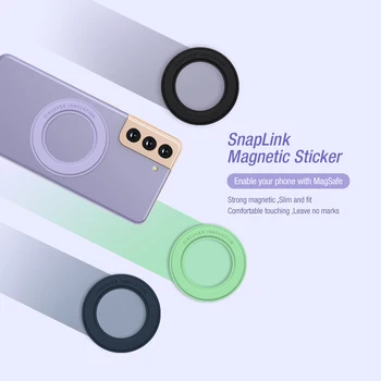 NILLKIN SnapLink силна магнитна стикер за iPhone 12 pro Безжично зарядно Magsafe за Samsung S23 22 Ultra поставка за телефон
