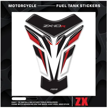 За ZX10R, ZX 10R 2023, мотоциклет, 3D, газов резервоар за гориво, капачка, накладки, протектор, етикети, стикер