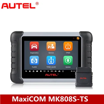 AUTEL MaxiCOM MK808S-TS MK808Z-TS Инструмент за повторно обучение двунаправленному програмиране и ГУМИТЕ с повече от 28 специални функции