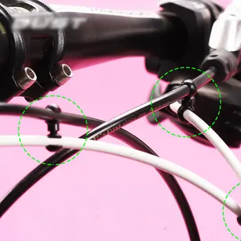 Пластмасова линия за смяна на предавките, велосипедни части, въртене на 360 градуса, скоби в стил S, кабелна скоба, корпус, обтегач