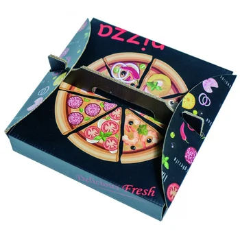 Изработена по поръчка кутия за пица от крафт-хартия, кутия за пици, фурна за пици на ниски цени