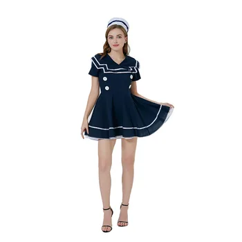 Моряк Костюм на военно-морския флот, детска форма, пола, за да съблазнява, сценичното рокля за cosplay на Хелоуин