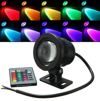 RGB Led Прожектор Потопяема LED Градински Декор Открит Аквариум За Риби Piscina Басейн на Езерото Светлини DC 12V 85-265 В