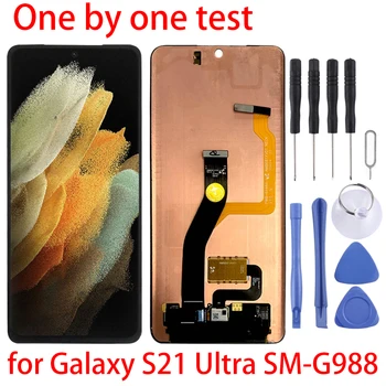 За Samsung Galaxy S21 Ultra LCD и цифров преобразувател в пълна монтаж за Samsung Galaxy S21 Ultra SM-G988 (версия 5G)