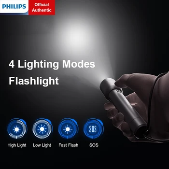 Мощна акумулаторна фенерче Philips преносими led светлини за къмпинг на закрито и открито, за самостоятелни разходки риболов