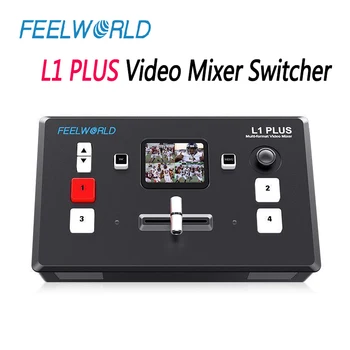 FEELWORLD L1 PLUS Мультиформатный Видеомикшерный ключ 4 Канала USB2.0 Поддръжка на запис PTZ управление на USB3.0 Бърза излъчването на живо