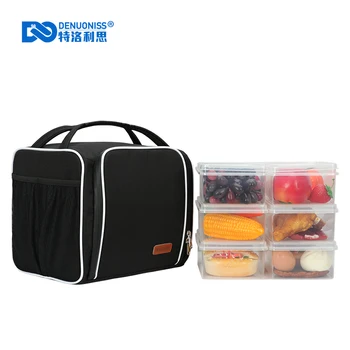 DENUONISS Термална чанта за обяд, предназначена за фитнес, преносими хладилни камери, чанта за закуски, големи изотермические чанти за пикник, за хранене