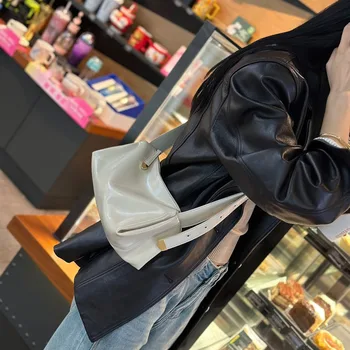 Дамски чанта през рамо, луксозна кок с юфка от естествена кожа, висококачествени малка чанта през рамо за жени, новост 2023 година