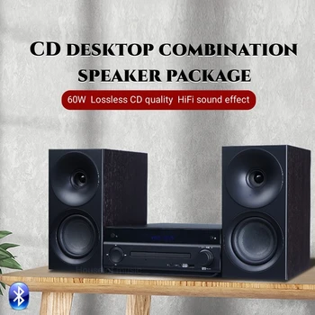 Bluetooth 5.0 DVD Настолни тонколони за домашно кино, CD-плейър, комбинация от висока разделителна способност, Hi-Fi стерео система Super Bass Sound System