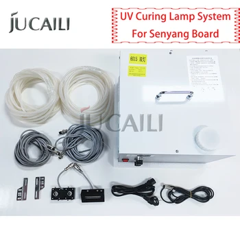 Jucaili One Set Система за UV-Отверждающих Лампи С Резервоар за Водно охлаждане за Senyang XP600/DX5/DX7 Главоболие Такса за UV-Отверждающего принтер