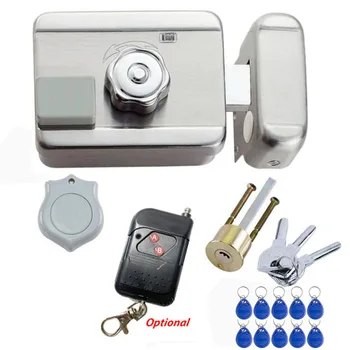 Кабелен електрическа брава, заключване на вратата, съвместим видео домофон, допълнително дистанционно управление, приложение Ewelink, бутонът за управление на телефона