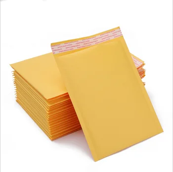 50 бр./лот пликове от крафт-хартия с мехурчета, чанти, меки пощенски пликове, пощенски плик с мехурчета, опаковъчен пакет, опаковъчна хартия, съхранение