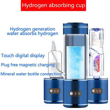 Генератор на водород вода, алкална чайник, USB-акумулаторна бутилка за вода йонизатор, супер антиоксидант, ORP, богата на водород, чаша за вода
