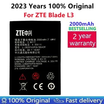 Висококачествен Li3820T43P3h785439 2000mAh Оригинална Батерия за Мобилен телефон ZTE Blade L3 L 3