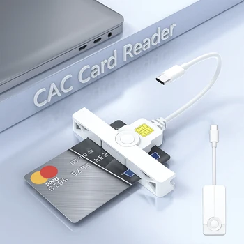 USB type C Четец за смарт карти Сгъваем DOD Type C Общо Достъп CAC Смарт-Карта СИМ-карта/IC Четец за Банкови Чиповых Карти, Лаптоп, Телефон