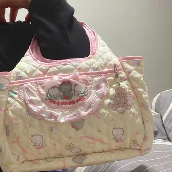 Красиви чанти Sanrio, дизайнерски чанти Kawaii, дамски чанти-тоут, дамски чанти-месинджър Y2k, мультяшная чанта, косметичка, дама