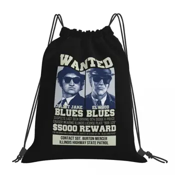 Раници Blues Brothers - Wanted, Многофункционални Преносими Чанти От съвсем малък, Комплект с Завязками, Имат Спортни сакове, Чанти и калъфи за книги За Мъже