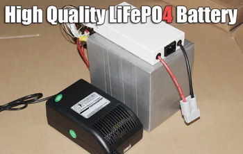 Акумулаторна батерия LiFePO4 36V 26Ah, батерия за електрически мотор с мощност 1000 W + 1000 W BMS + зарядно устройство