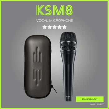 KSM8 KSM9 KSM8N KSM9HS Динамичен суперкардиоидный Ръчно Жични Микрофона, За Изпълнение на Живо Пеене на Караоке Стерео Студиен Микрофон